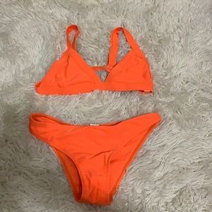 Orange swimsuit
